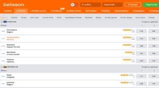 Tobuli statymai kuriami su „Betsson Bet Builder“ 